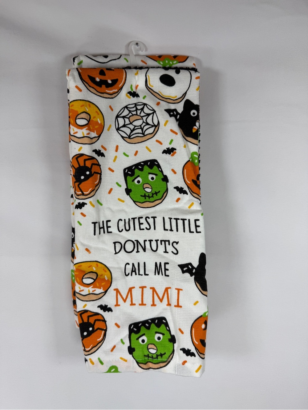 Halloween Kitchen Towel Set Cutest Little Donuts Call Me Mimi Spooky 15x25